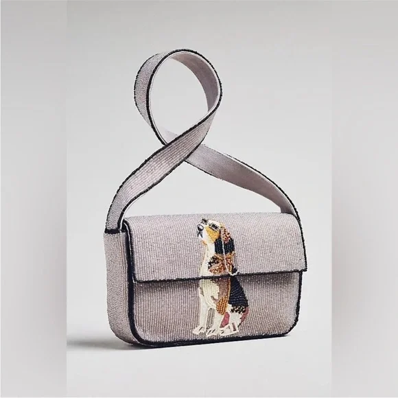 Anthropologie The Fiona Beaded Bag: Animal Edition Beagle - Picture 3 of 9